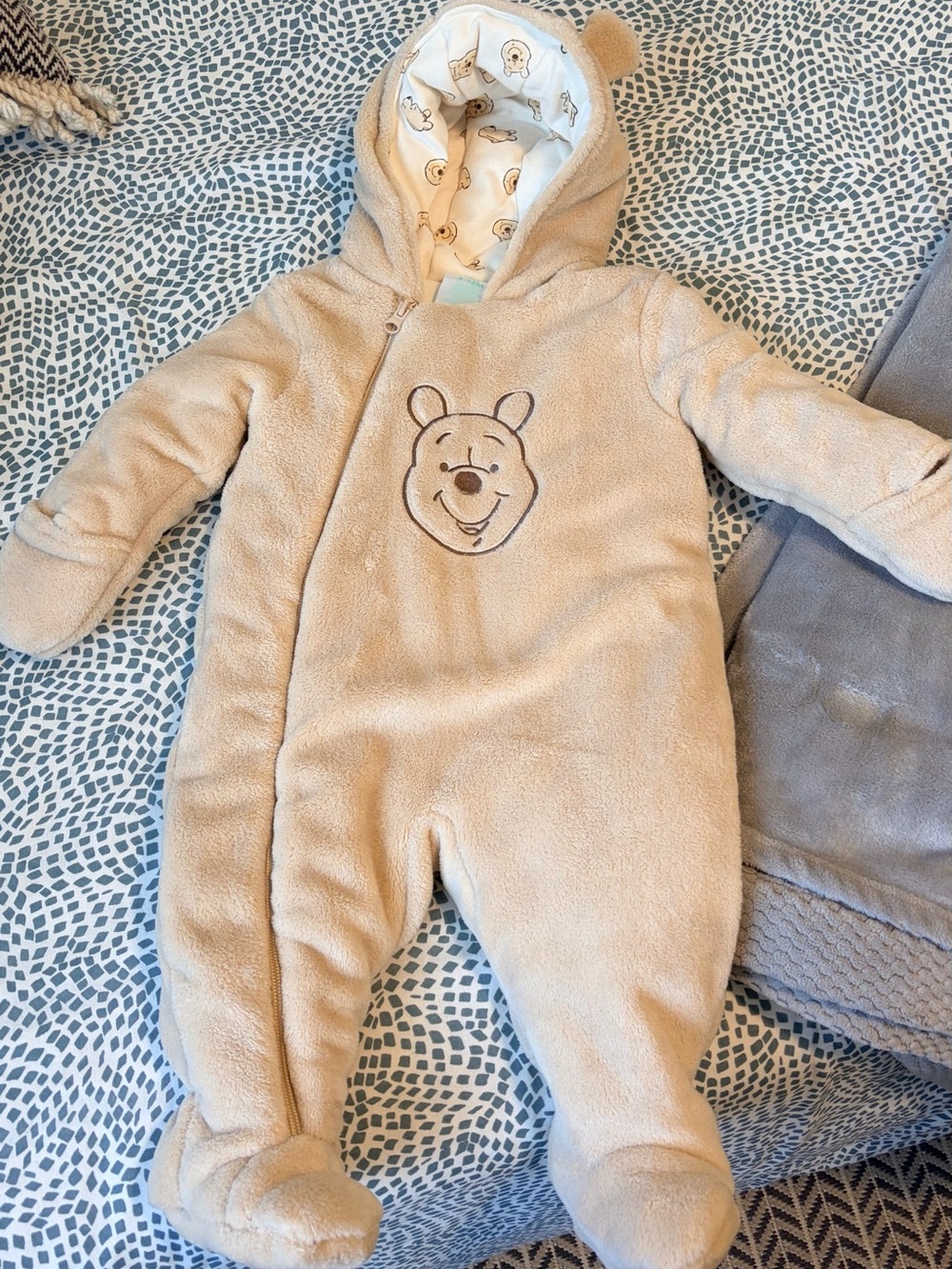 Baby Disney Fuzzy One Piece - 9-12 Months